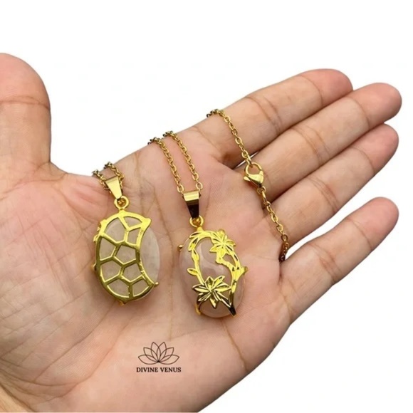 Divine Rose Quartz Necklace | The Love Stone | Heart Chakra Healing | Handmade - Picture 6 of 7